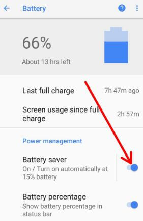 Како омогућити режим уштеде батерије у Андроид 8.0 Орео телефону