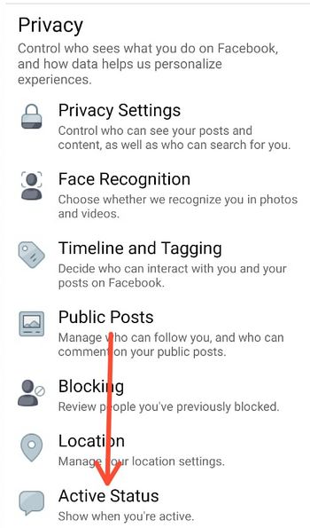 Проверите активни статус у апликацији Фацебоок Андроид
