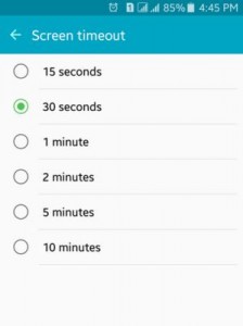 Подесите минимално време истека екрана да бисте уштедели батерију на андроид-у