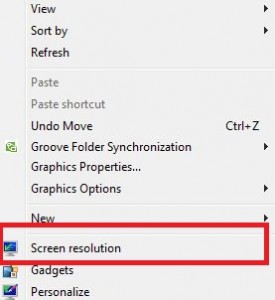 Подесите резолуцију екрана на радној површини оперативног система Виндовс 7
